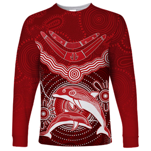 personalised-dolphins-rugby-long-sleeve-shirt-aboriginal-boomerang-artsy-style