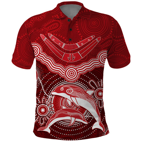 personalised-dolphins-rugby-polo-shirt-aboriginal-boomerang-artsy-style