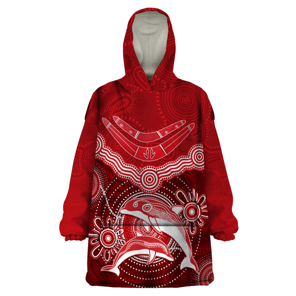 personalised-dolphins-rugby-wearable-blanket-hoodie-aboriginal-boomerang-artsy-style