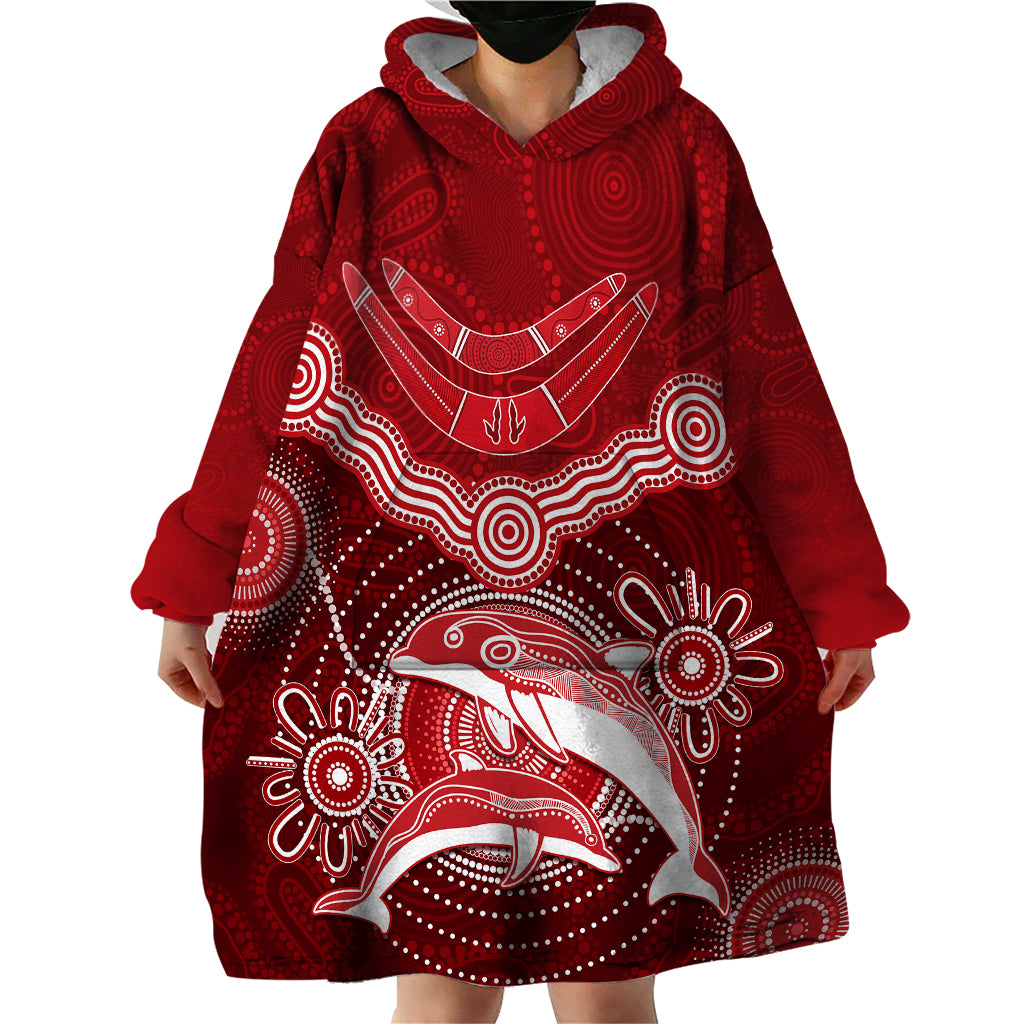 personalised-dolphins-rugby-wearable-blanket-hoodie-aboriginal-boomerang-artsy-style
