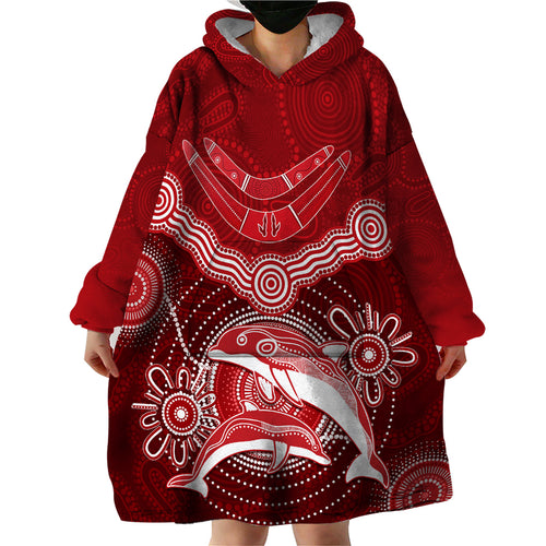 personalised-dolphins-rugby-wearable-blanket-hoodie-aboriginal-boomerang-artsy-style