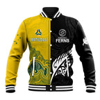 personalised-matildas-mix-football-ferns-baseball-jacket-2023-world-cup-aboriginal-tribal-style