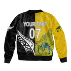 personalised-matildas-mix-football-ferns-bomber-jacket-2023-world-cup-aboriginal-tribal-style