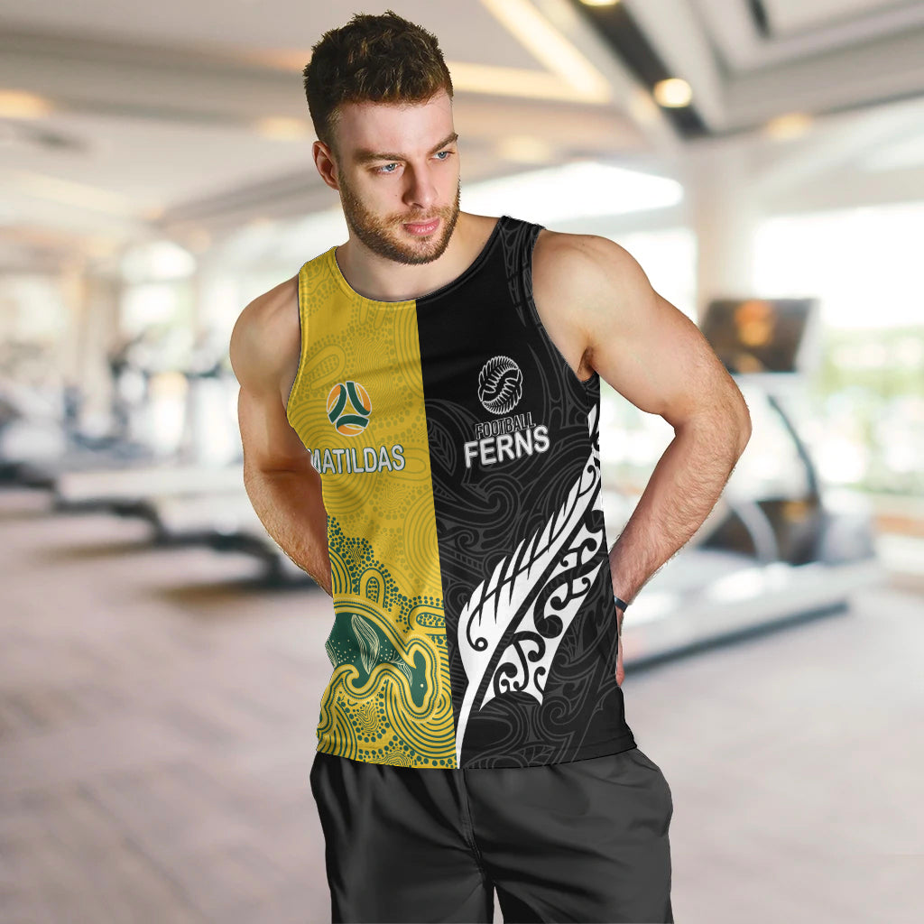 personalised-matildas-mix-football-ferns-men-tank-top-2023-world-cup-aboriginal-tribal-style