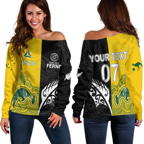 personalised-matildas-mix-football-ferns-off-shoulder-sweater-2023-world-cup-aboriginal-tribal-style