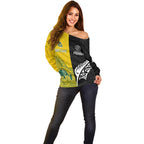 personalised-matildas-mix-football-ferns-off-shoulder-sweater-2023-world-cup-aboriginal-tribal-style