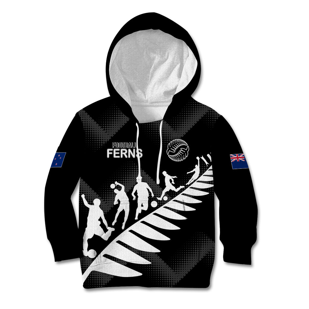 personalised-new-zealand-football-ferns-kid-hoodie-women-world-cup-2023-sporty-vibes