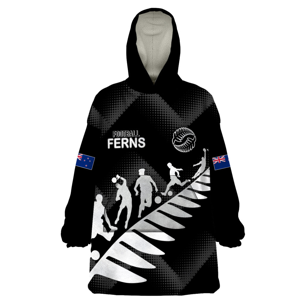 personalised-new-zealand-football-ferns-wearable-blanket-hoodie-women-world-cup-2023-sporty-vibes