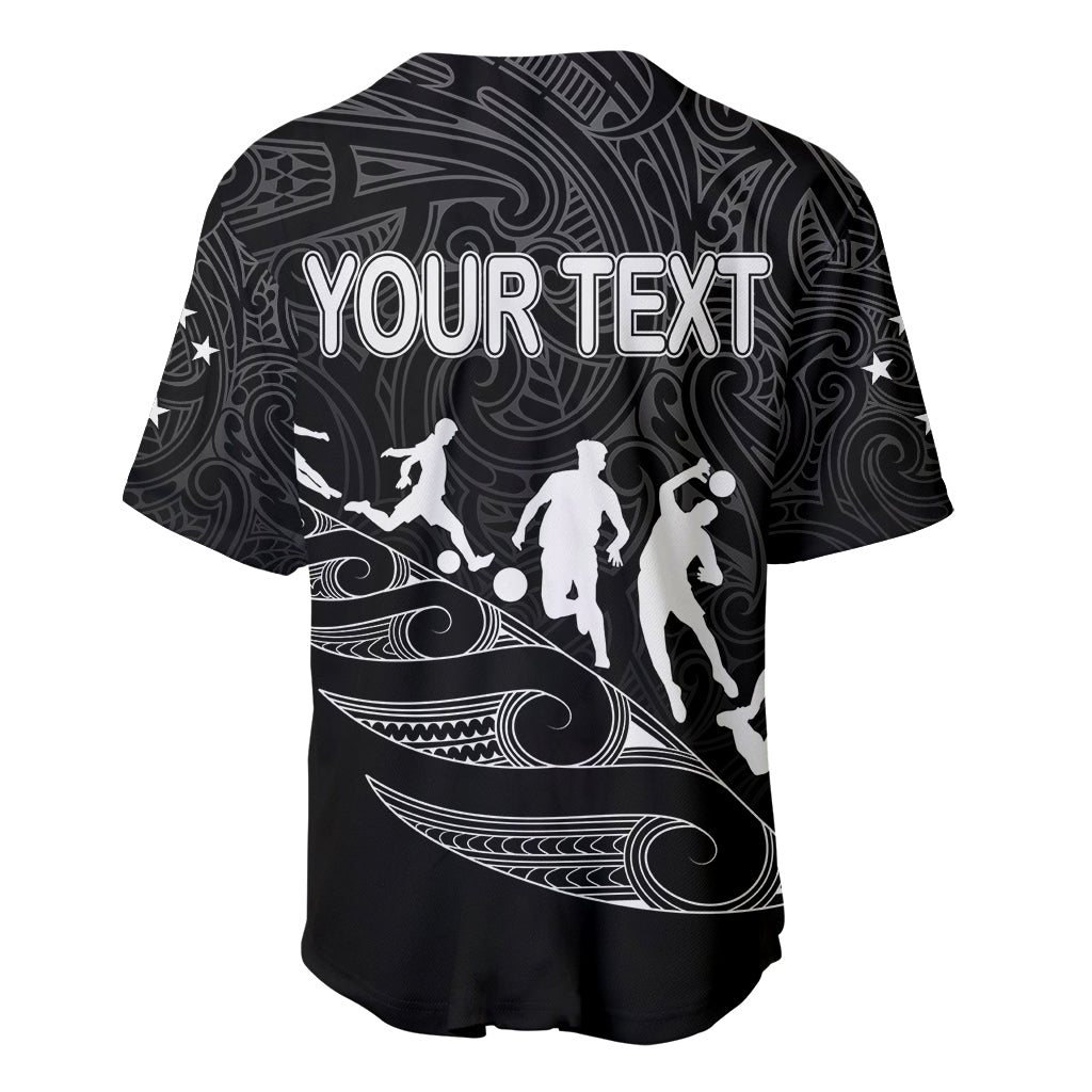personalised-new-zealand-football-ferns-baseball-jersey-women-world-cup-2023-tribal-koru-pattern
