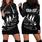 personalised-new-zealand-football-ferns-hoodie-dress-women-world-cup-2023-tribal-koru-pattern