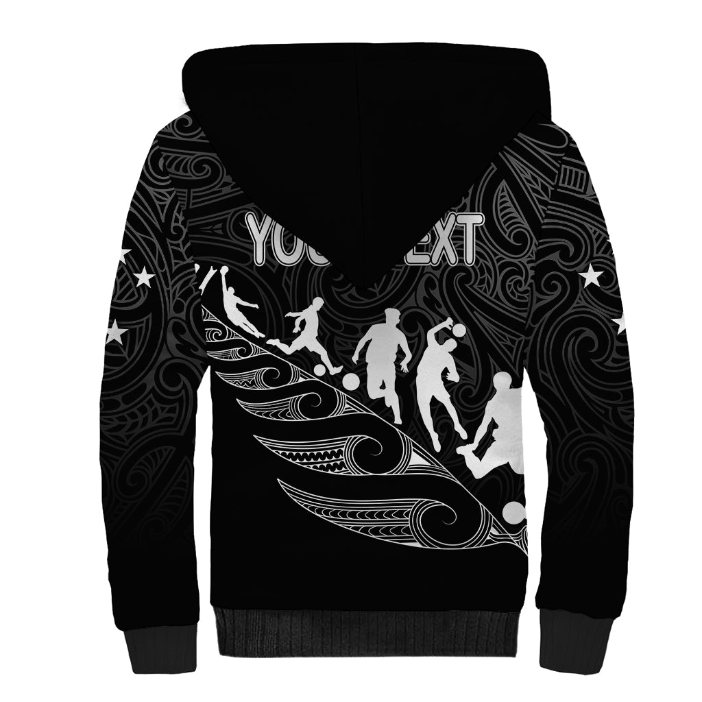 personalised-new-zealand-football-ferns-sherpa-hoodie-women-world-cup-2023-tribal-koru-pattern