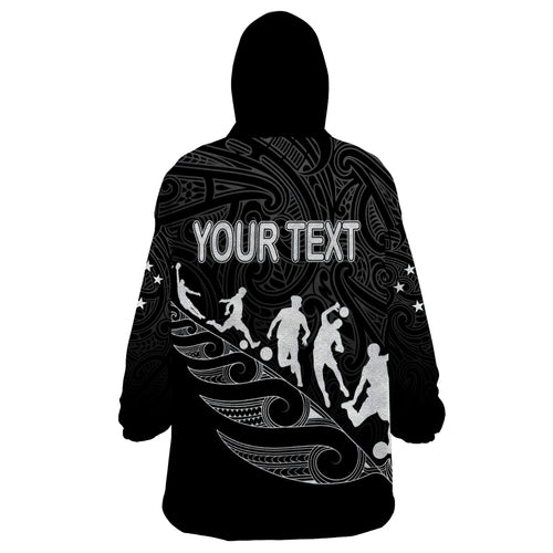 personalised-new-zealand-football-ferns-wearable-blanket-hoodie-women-world-cup-2023-tribal-koru-pattern
