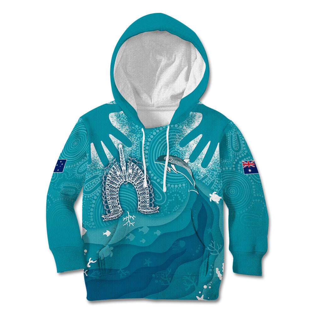 naidoc-week-2023-kid-hoodie-for-our-elders-torres-strait-dolphin-aboriginal-dot-arts