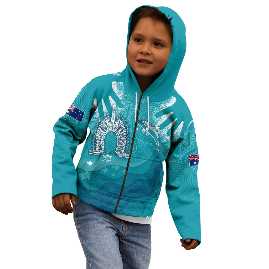 naidoc-week-2023-kid-hoodie-for-our-elders-torres-strait-dolphin-aboriginal-dot-arts