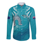 naidoc-week-2023-long-sleeve-button-shirt-for-our-elders-torres-strait-dolphin-aboriginal-dot-arts