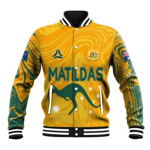 personalised-aussie-matildas-baseball-jacket-2023-women-world-cup-marble-patterns