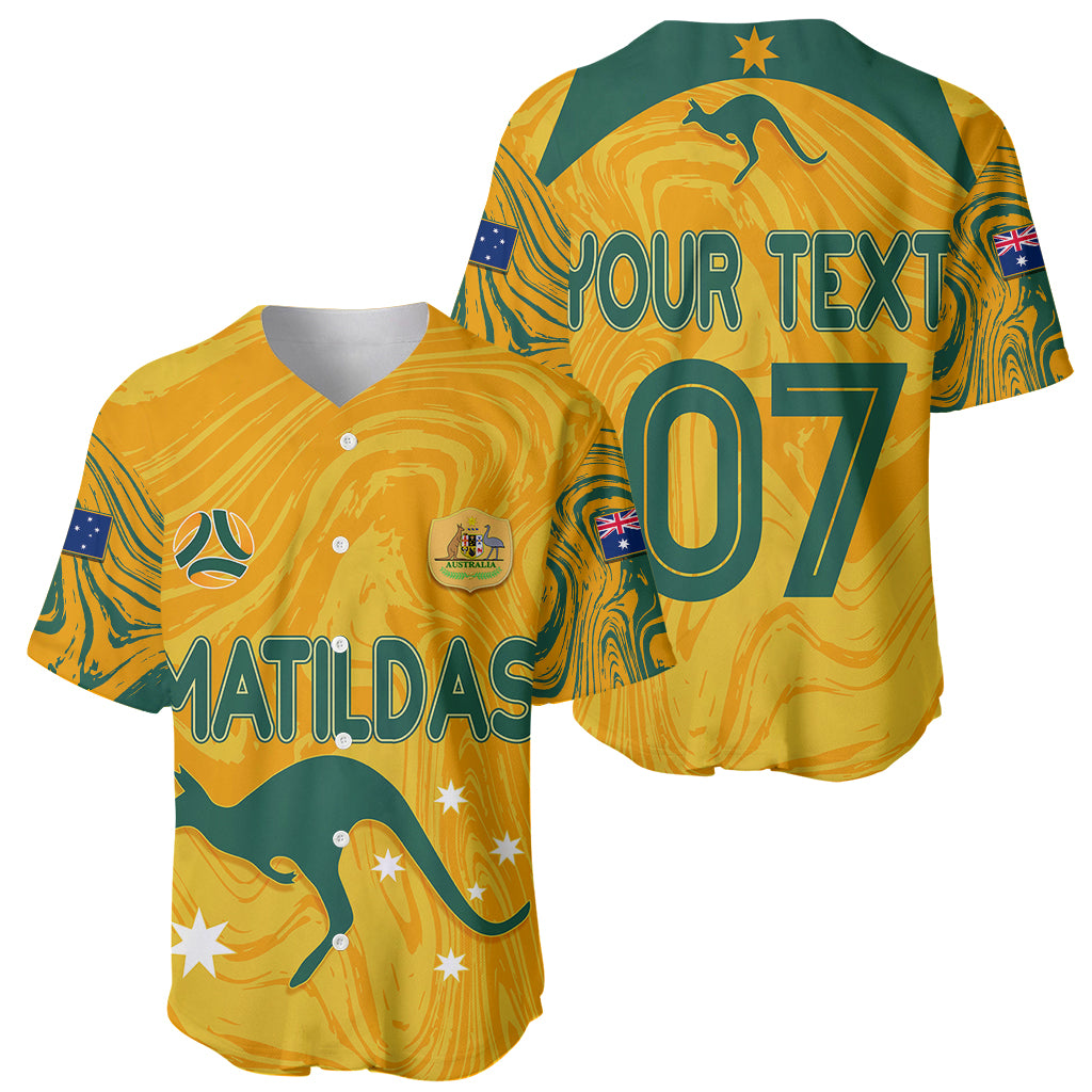 personalised-aussie-matildas-baseball-jersey-2023-women-world-cup-marble-patterns