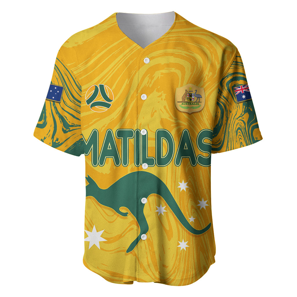 personalised-aussie-matildas-baseball-jersey-2023-women-world-cup-marble-patterns
