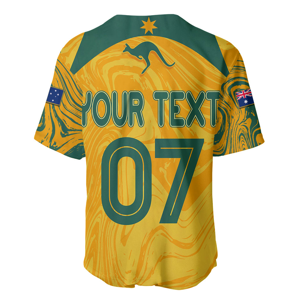 personalised-aussie-matildas-baseball-jersey-2023-women-world-cup-marble-patterns