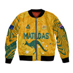 personalised-aussie-matildas-bomber-jacket-2023-women-world-cup-marble-patterns