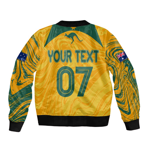 personalised-aussie-matildas-bomber-jacket-2023-women-world-cup-marble-patterns