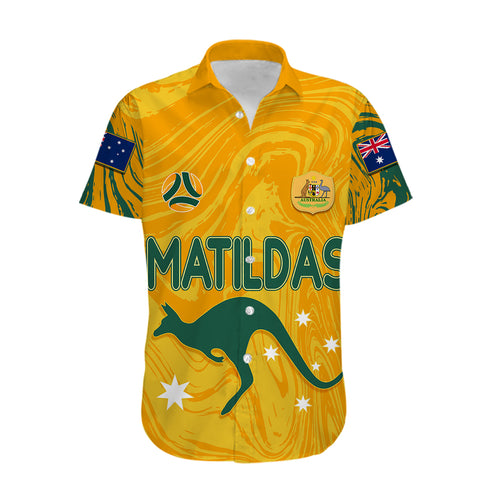 personalised-aussie-matildas-hawaiian-shirt-2023-women-world-cup-marble-patterns