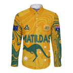 personalised-aussie-matildas-long-sleeve-button-shirt-2023-women-world-cup-marble-patterns