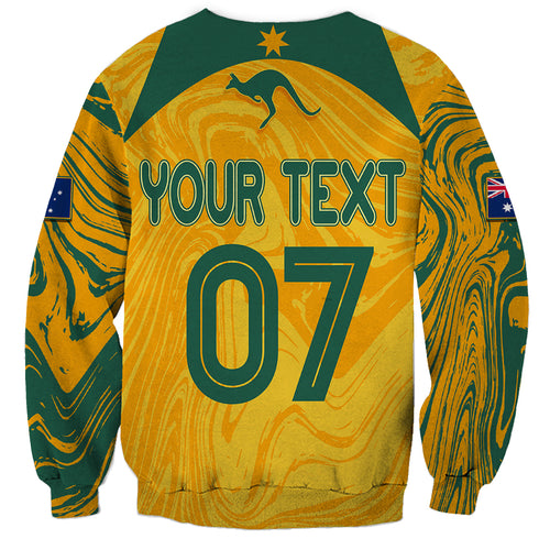 personalised-aussie-matildas-sweatshirt-2023-women-world-cup-marble-patterns