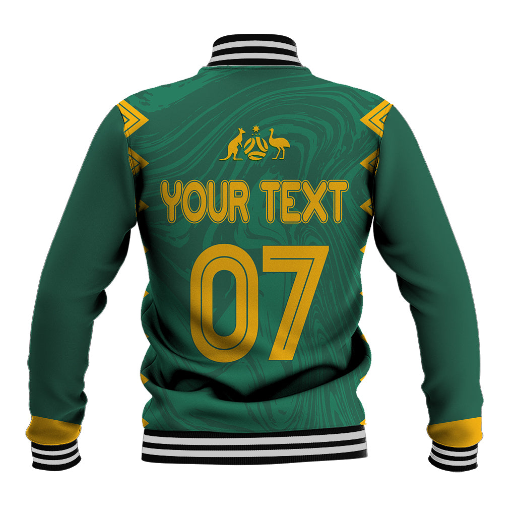 personalised-aussie-matildas-baseball-jacket-2023-women-world-cup-marble-patterns-green