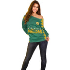 personalised-aussie-matildas-off-shoulder-sweater-2023-women-world-cup-marble-patterns-green