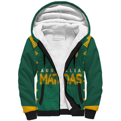 personalised-aussie-matildas-sherpa-hoodie-2023-women-world-cup-marble-patterns-green