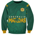 personalised-aussie-matildas-sweatshirt-2023-women-world-cup-marble-patterns-green