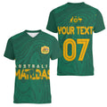 personalised-aussie-matildas-women-v-neck-t-shirt-2023-women-world-cup-marble-patterns-green