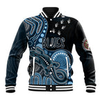personalised-naidoc-week-2023-afl-blues-baseball-jacket-aboriginal-dot-art-lizard-mix-boomerang