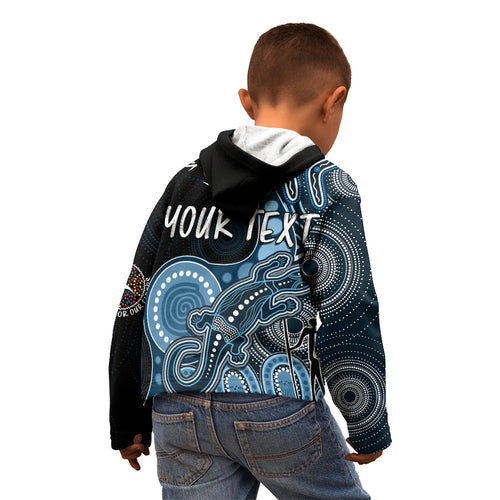 personalised-naidoc-week-2023-afl-blues-kid-hoodie-aboriginal-dot-art-lizard-mix-boomerang