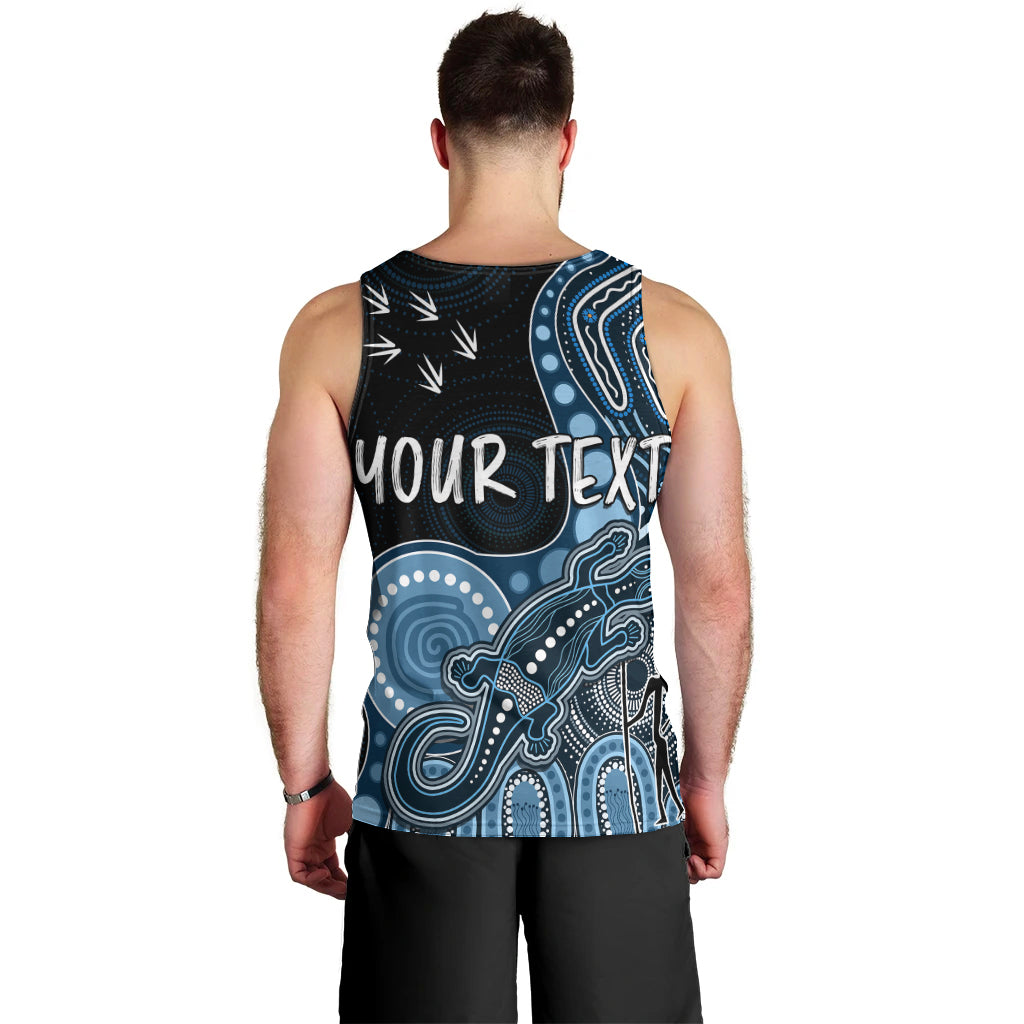 personalised-naidoc-week-2023-afl-blues-men-tank-top-aboriginal-dot-art-lizard-mix-boomerang