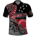 personalised-naidoc-week-2023-afl-bombers-polo-shirt-aboriginal-dot-art-lizard-mix-boomerang