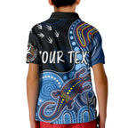 personalised-naidoc-week-2023-afl-crows-kid-polo-shirt-aboriginal-dot-art-lizard-mix-boomerang