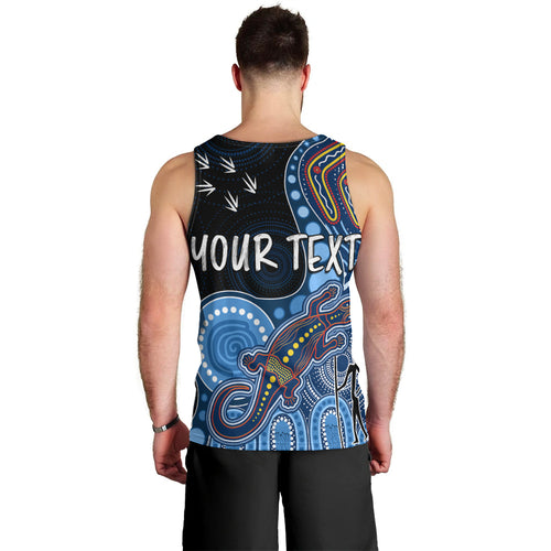 personalised-naidoc-week-2023-afl-crows-men-tank-top-aboriginal-dot-art-lizard-mix-boomerang