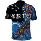 personalised-naidoc-week-2023-afl-crows-polo-shirt-aboriginal-dot-art-lizard-mix-boomerang