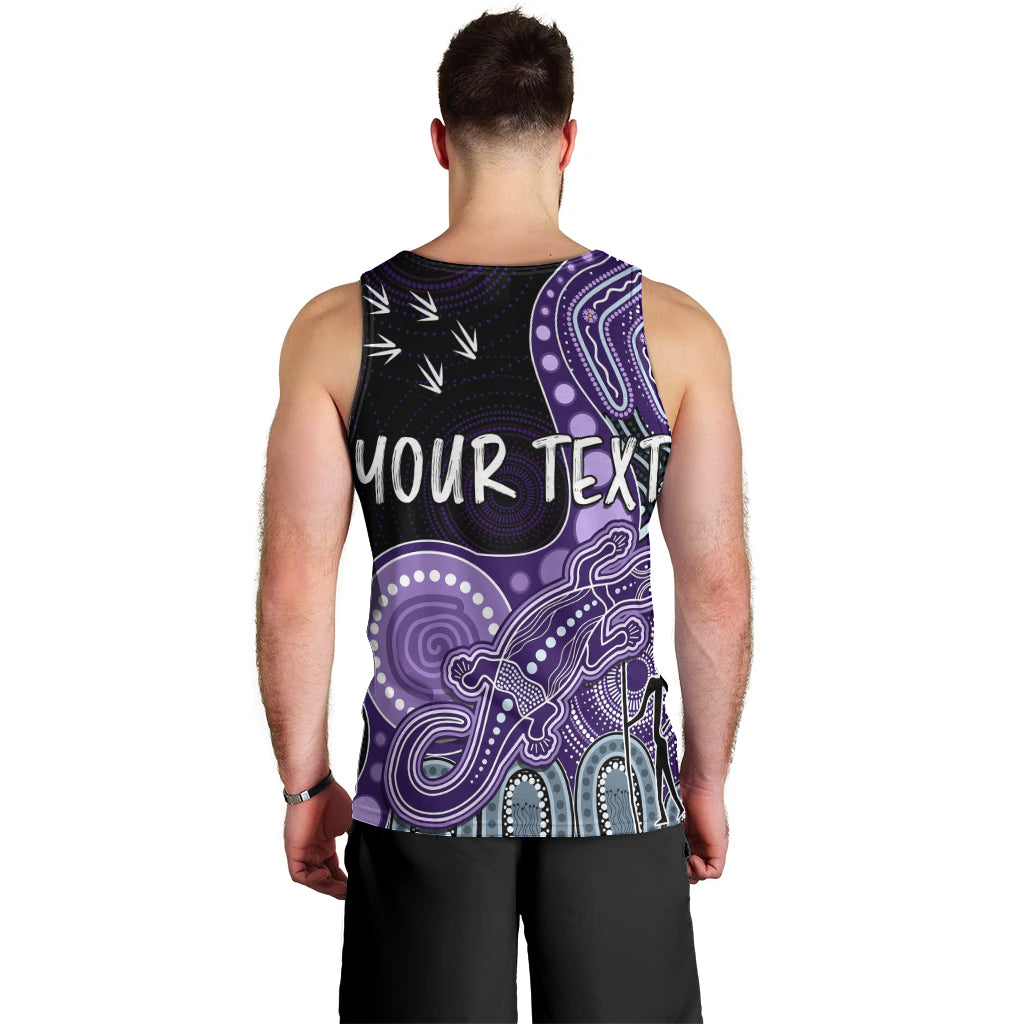 personalised-naidoc-week-2023-afl-dockers-men-tank-top-aboriginal-dot-art-lizard-mix-boomerang