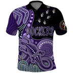 personalised-naidoc-week-2023-afl-dockers-polo-shirt-aboriginal-dot-art-lizard-mix-boomerang