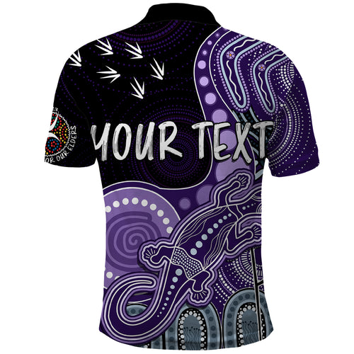 personalised-naidoc-week-2023-afl-dockers-polo-shirt-aboriginal-dot-art-lizard-mix-boomerang