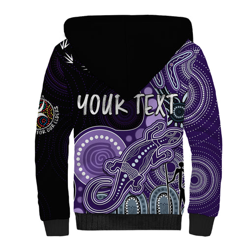 personalised-naidoc-week-2023-afl-dockers-sherpa-hoodie-aboriginal-dot-art-lizard-mix-boomerang