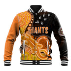 personalised-naidoc-week-2023-afl-giants-baseball-jacket-aboriginal-dot-art-lizard-mix-boomerang