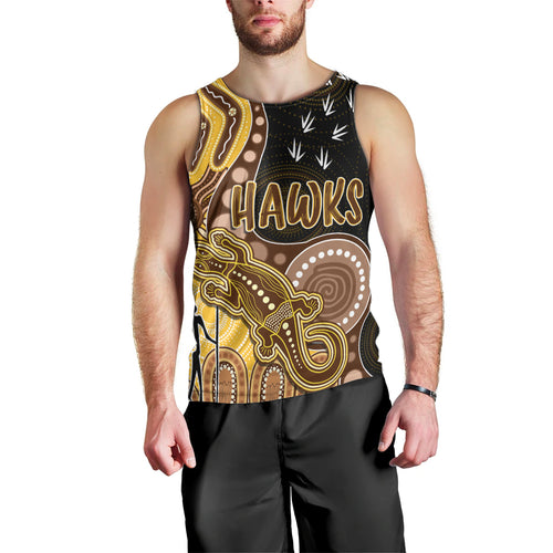 personalised-naidoc-week-2023-afl-hawks-men-tank-top-aboriginal-dot-art-lizard-mix-boomerang