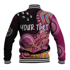 personalised-naidoc-week-2023-afl-lions-baseball-jacket-aboriginal-dot-art-lizard-mix-boomerang