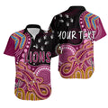 personalised-naidoc-week-2023-afl-lions-hawaiian-shirt-aboriginal-dot-art-lizard-mix-boomerang