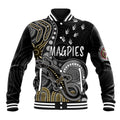 personalised-naidoc-week-2023-afl-magpies-baseball-jacket-aboriginal-dot-art-lizard-mix-boomerang