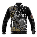 personalised-naidoc-week-2023-afl-magpies-baseball-jacket-aboriginal-dot-art-lizard-mix-boomerang
